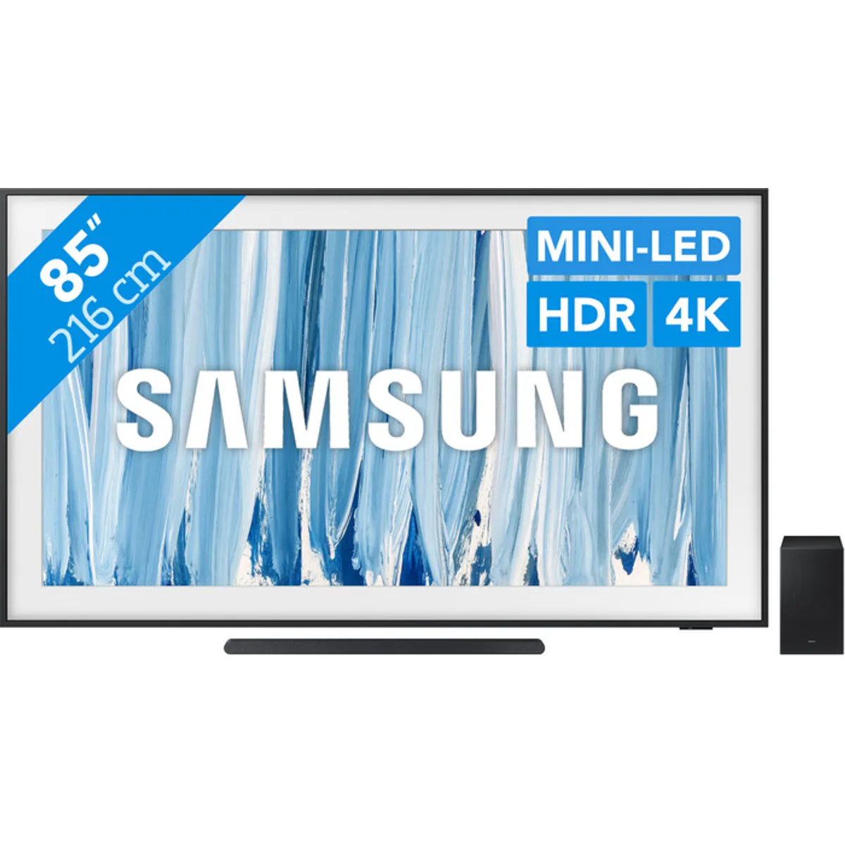 Samsung The Frame Pro 85" (2026) + Samsung HW-S700D Zwart (2024)