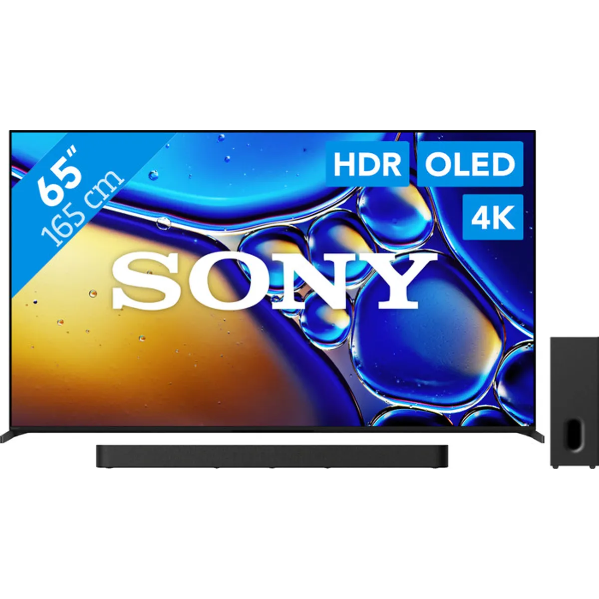 Sony Bravia 8 II 65" QD-OLED (2025) + Sony Bravia Theatre Bar 7 Zwart
