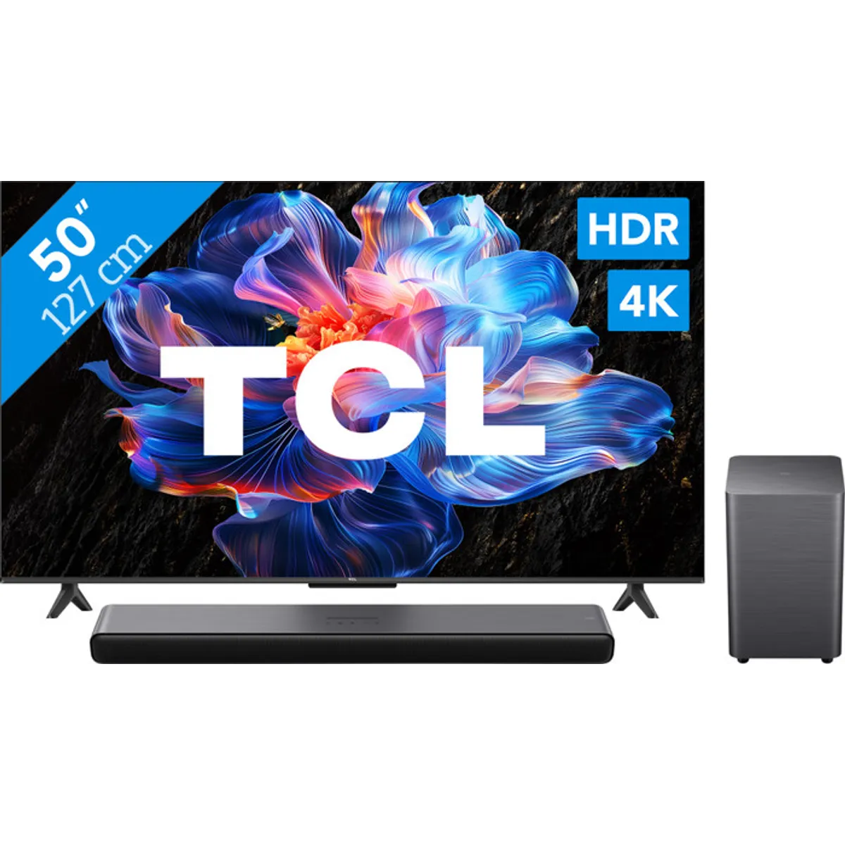 TCL 50" Led P61K 4K (2025) + TCL S55H 2.1 Soundbar