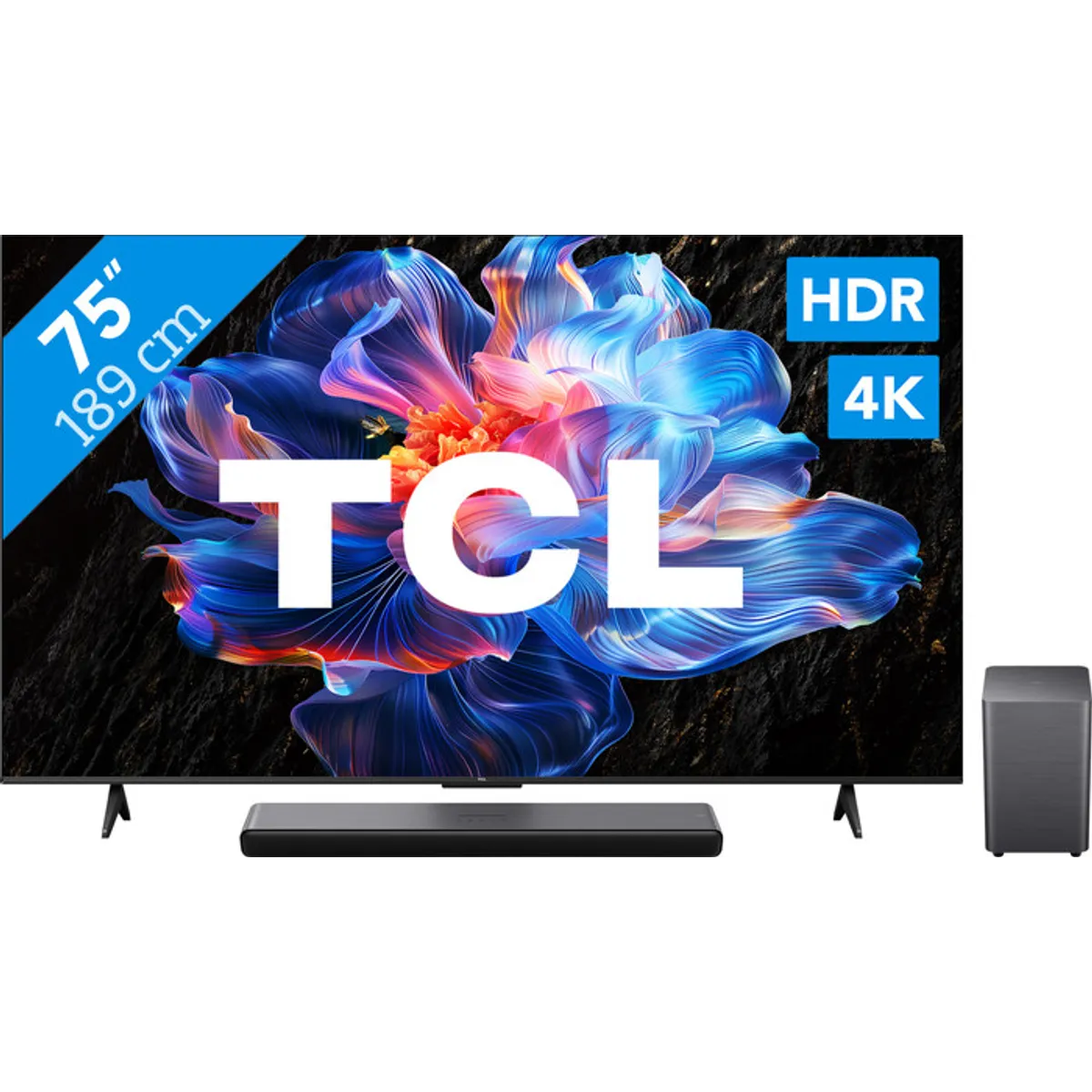 TCL 75" Led P61K 4K (2025) + TCL S55H 2.1 Soundbar