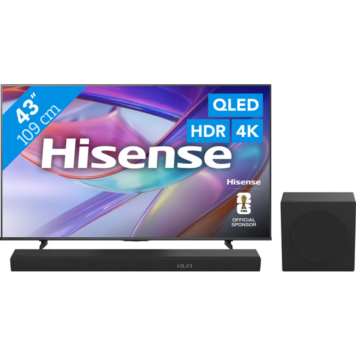 Hisense QLED 43" E79S (2026) + Hisense HS3100
