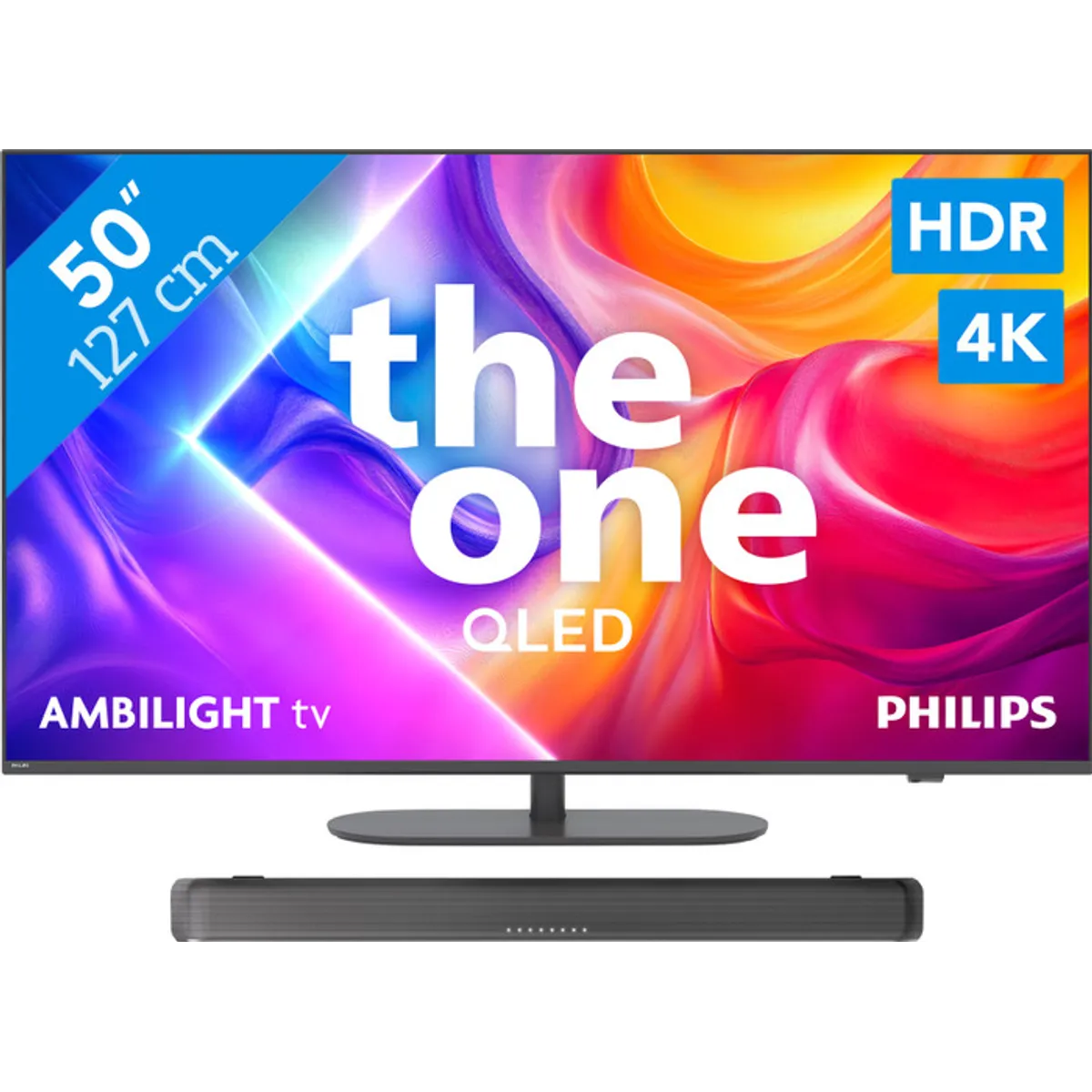 Philips Ambilight 50'' PUS9000 QLED 4K (2025) + Philips TAB5109