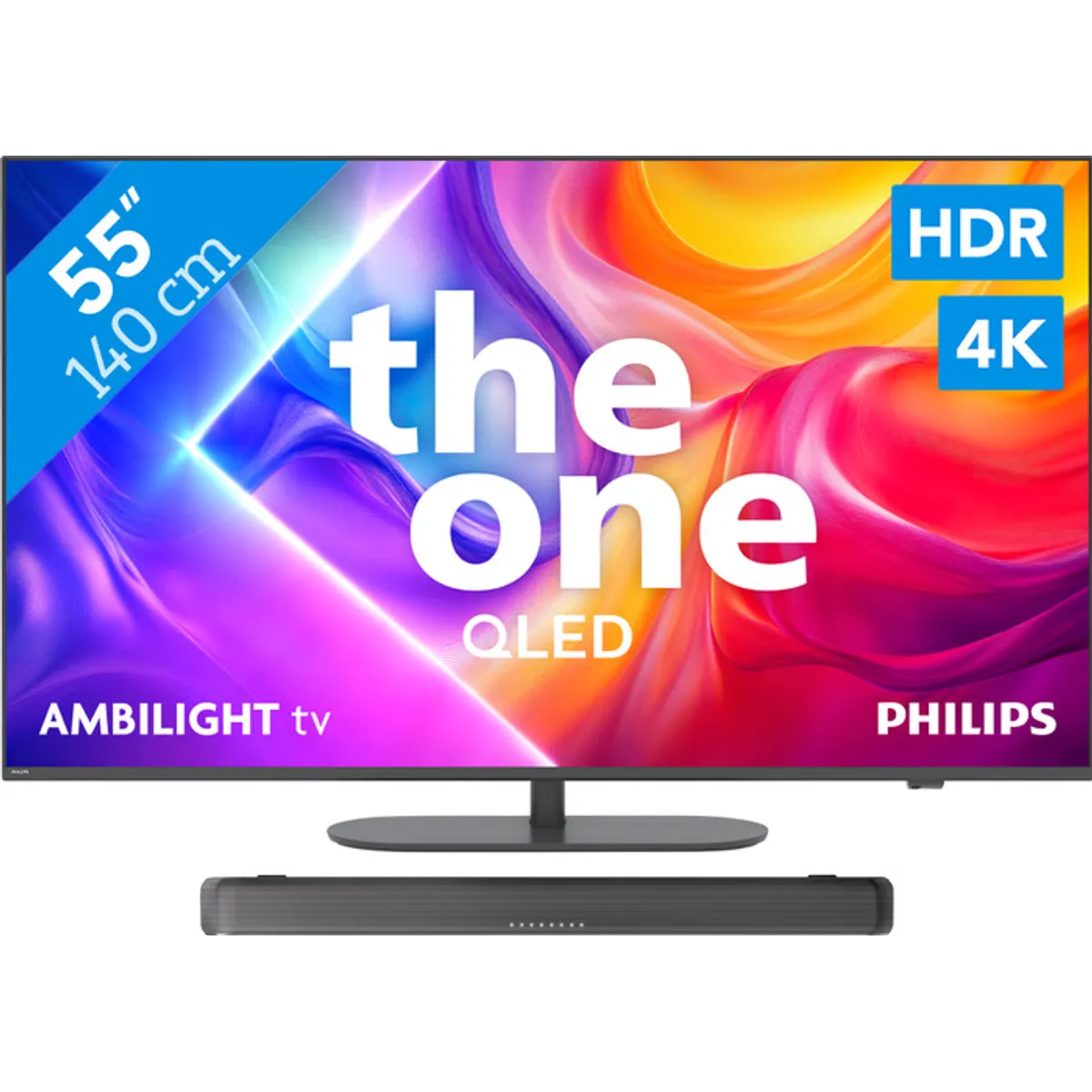 Philips Ambilight 55'' PUS9000 QLED 4K (2025) + Philips TAB5109