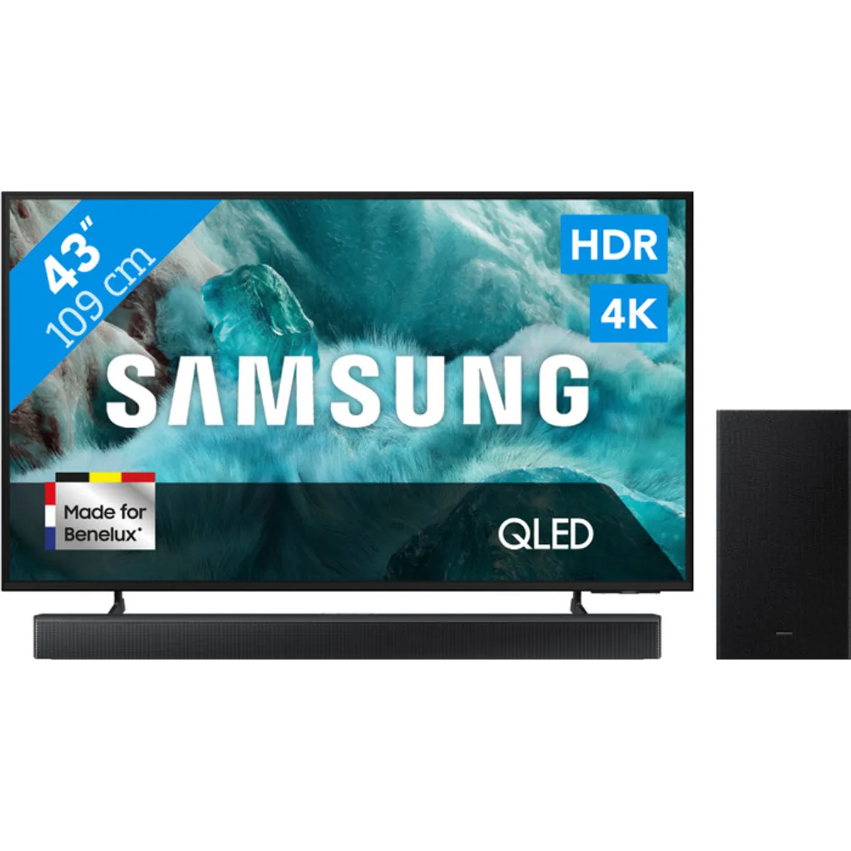 Samsung 43" QLED 4K Q7F4 (2025) + Samsung HW-B66CF Zwart