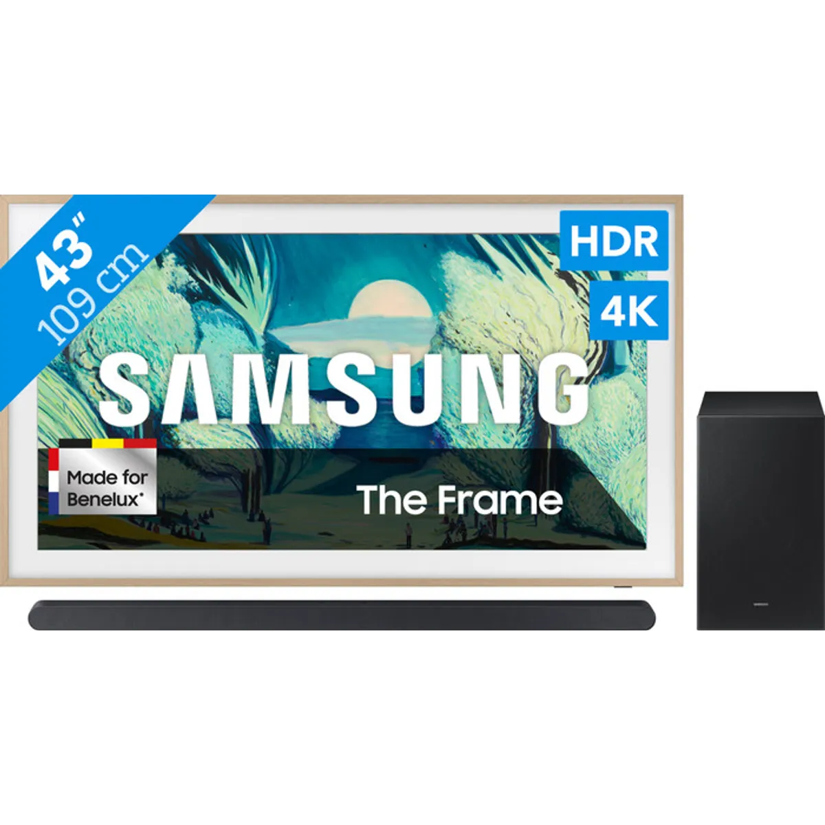Samsung 43" The Frame LS03FA (2025) + Samsung HW-S700D Zwart (2024)