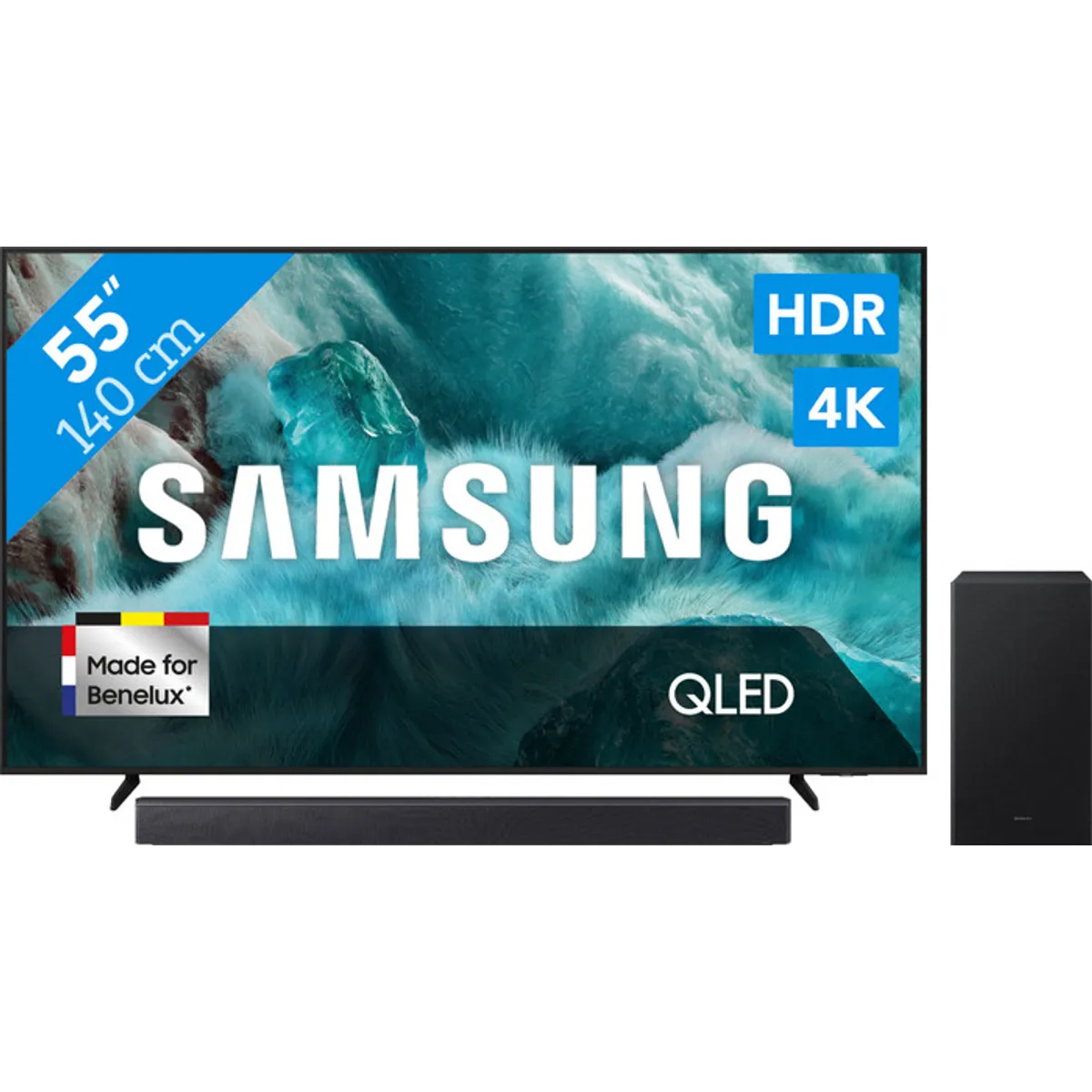 Samsung 55" QLED Q7F4 4K (2025) + Samsung HW-B450F (2025)