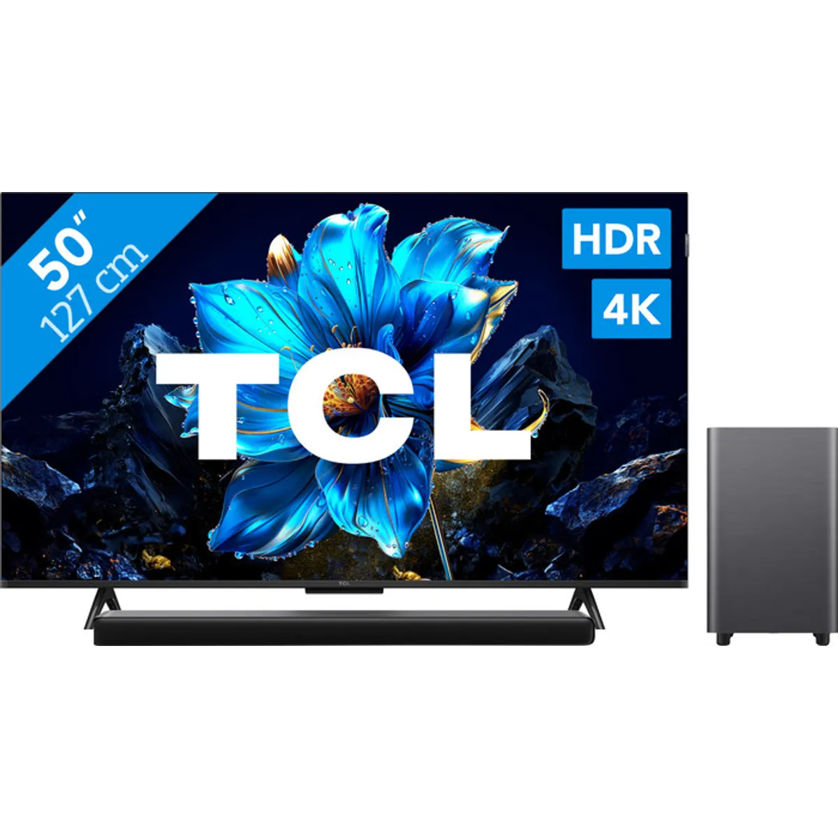 TCL 50" QLED P71K 4K (2025) + TCL S55H 2.1 Soundbar