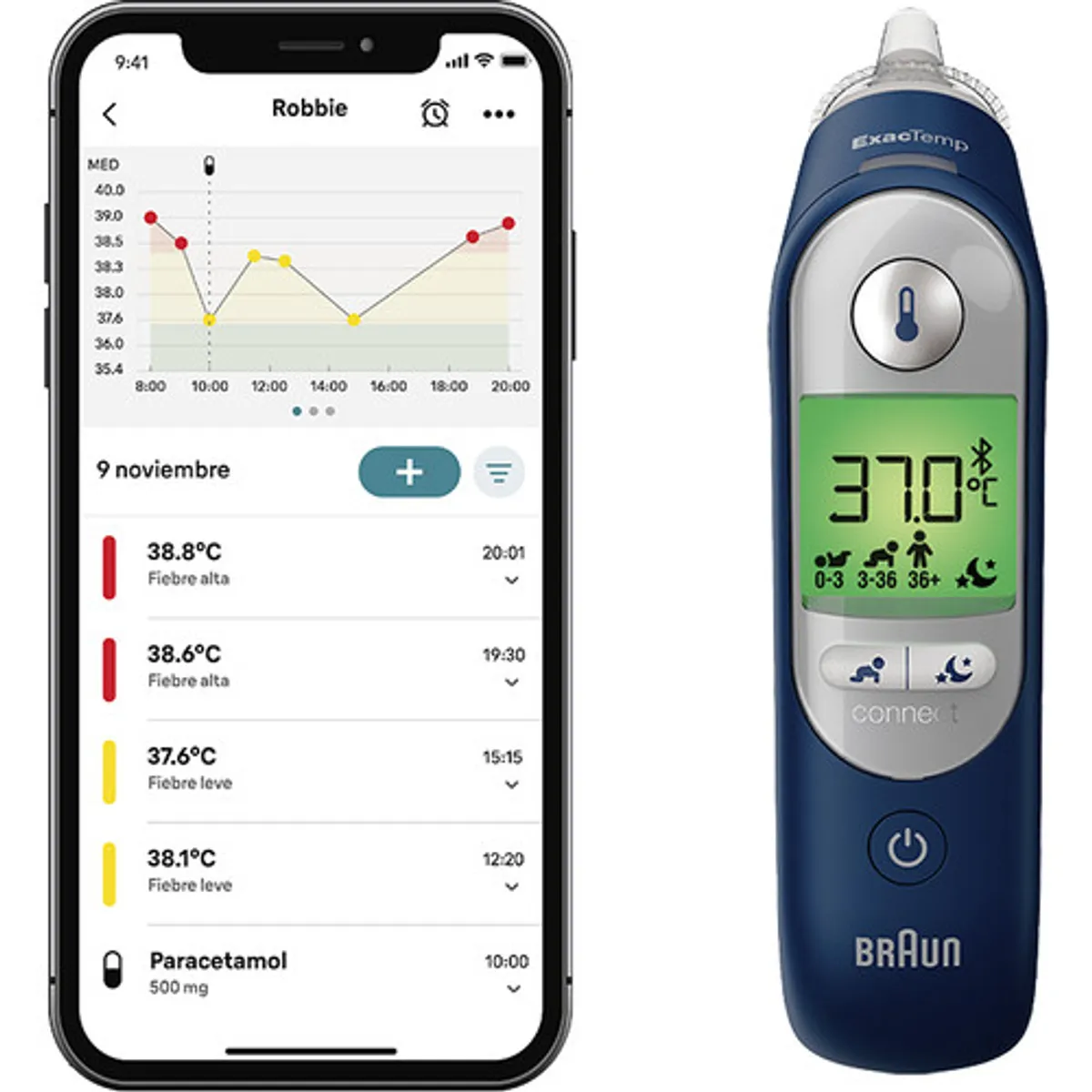 Braun ThermoScan 7+ Connect IRT6575NWE