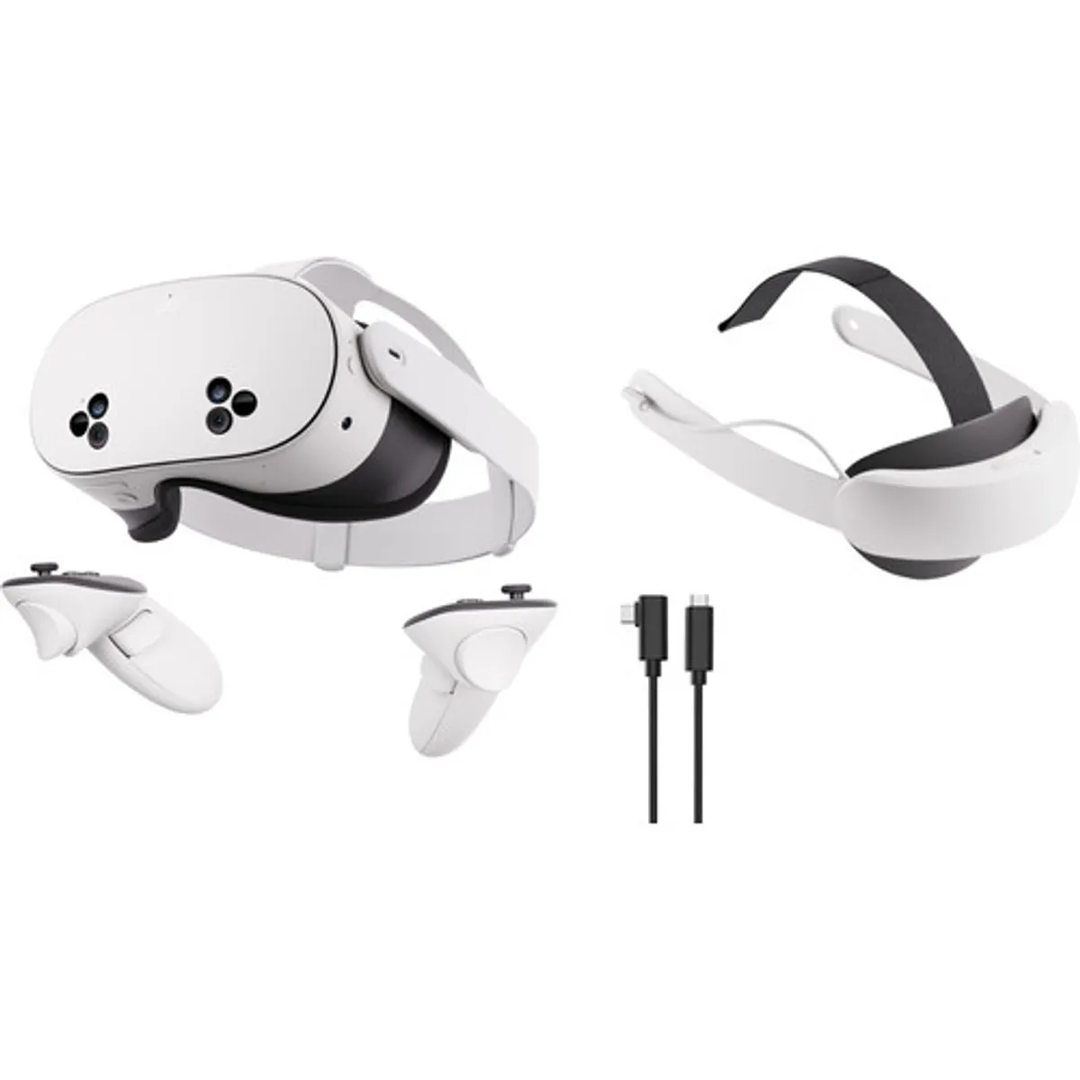 Meta Quest 3S 128GB + BlueBuilt PC Link Cable + Elite Strap met batterij