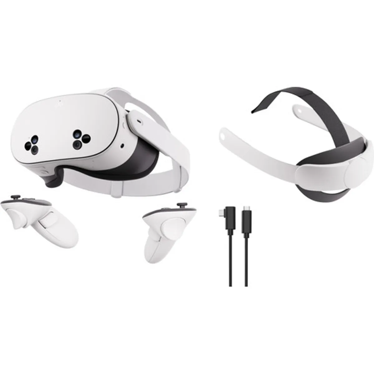 Meta Quest 3S 256GB + BlueBuilt PC Link Cable + Elite Strap