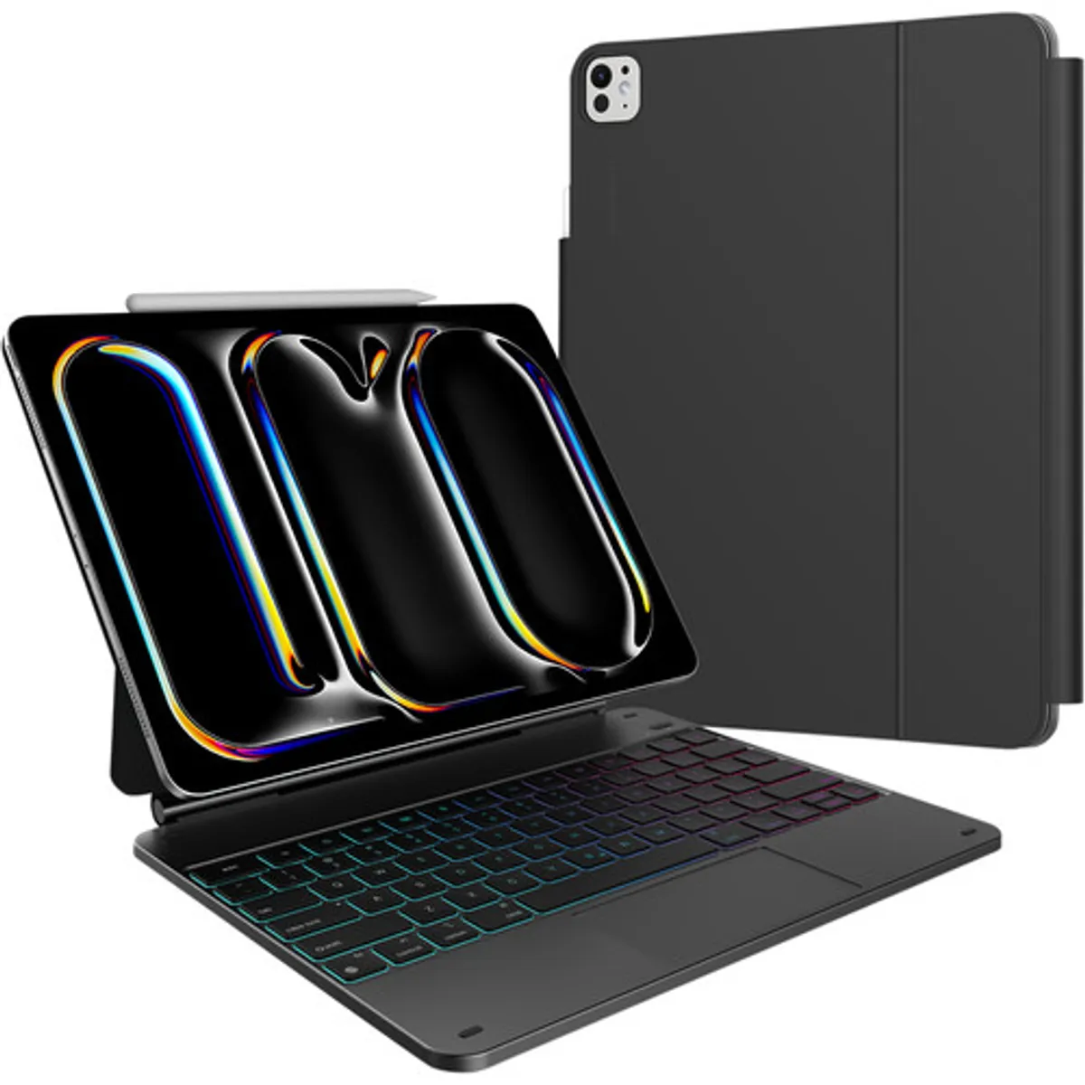 BlueBuilt Apple iPad Pro (2025/2024) 13 inch Toetsenbord Hoes QWERTY Zwart