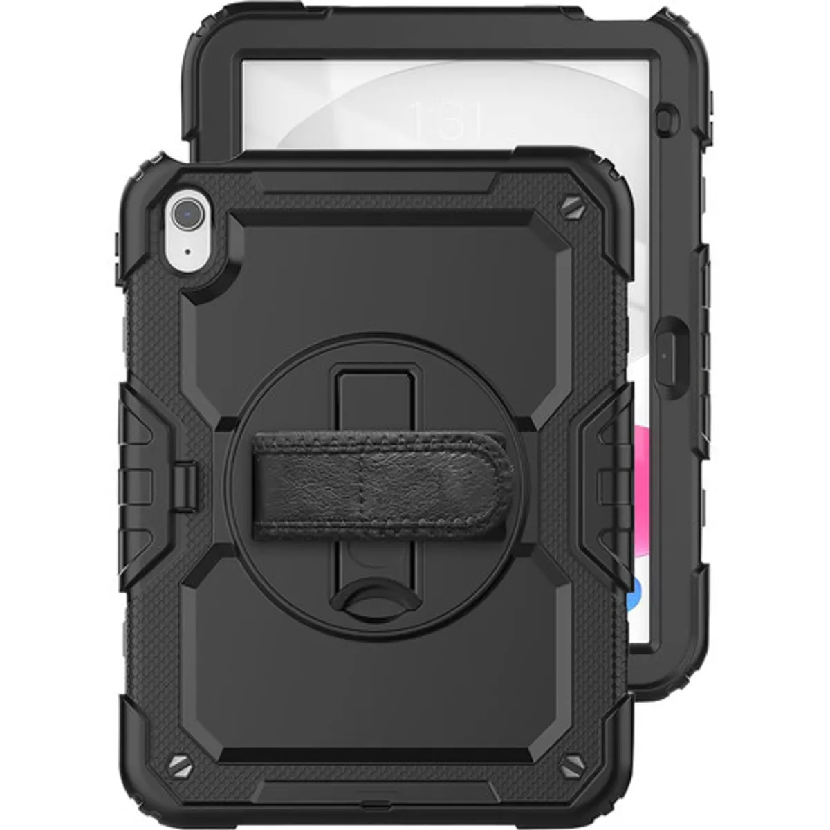 Just in Case Apple iPad (2025/2022) Rotating Back Cover Zwart