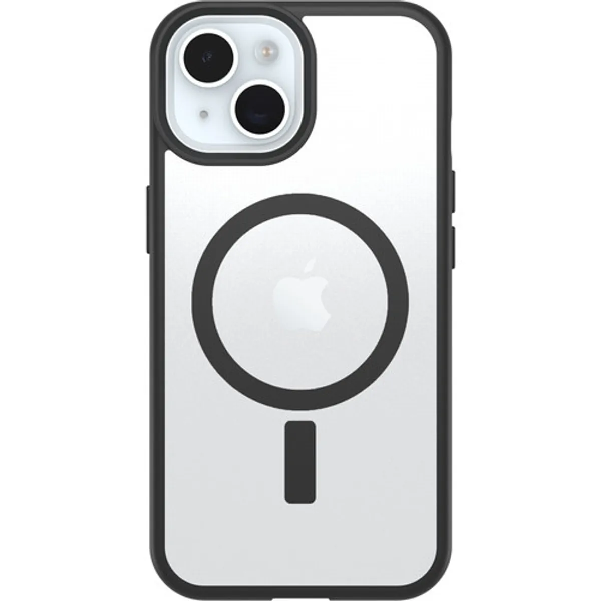 OtterBox React iPhone 15, 14 en 13 Back Cover met MagSafe Magneet Transparant Zwarte Rand